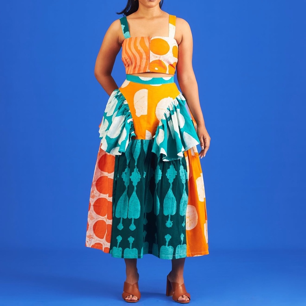 Colorful Patterned Women's Skirt